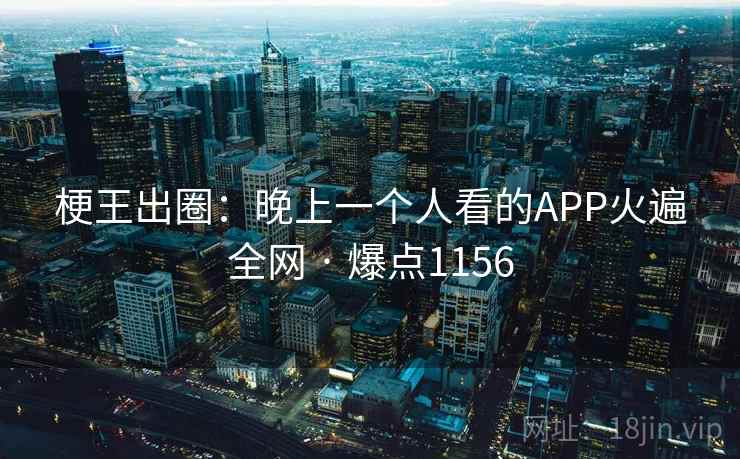 梗王出圈：晚上一个人看的APP火遍全网 · 爆点1156